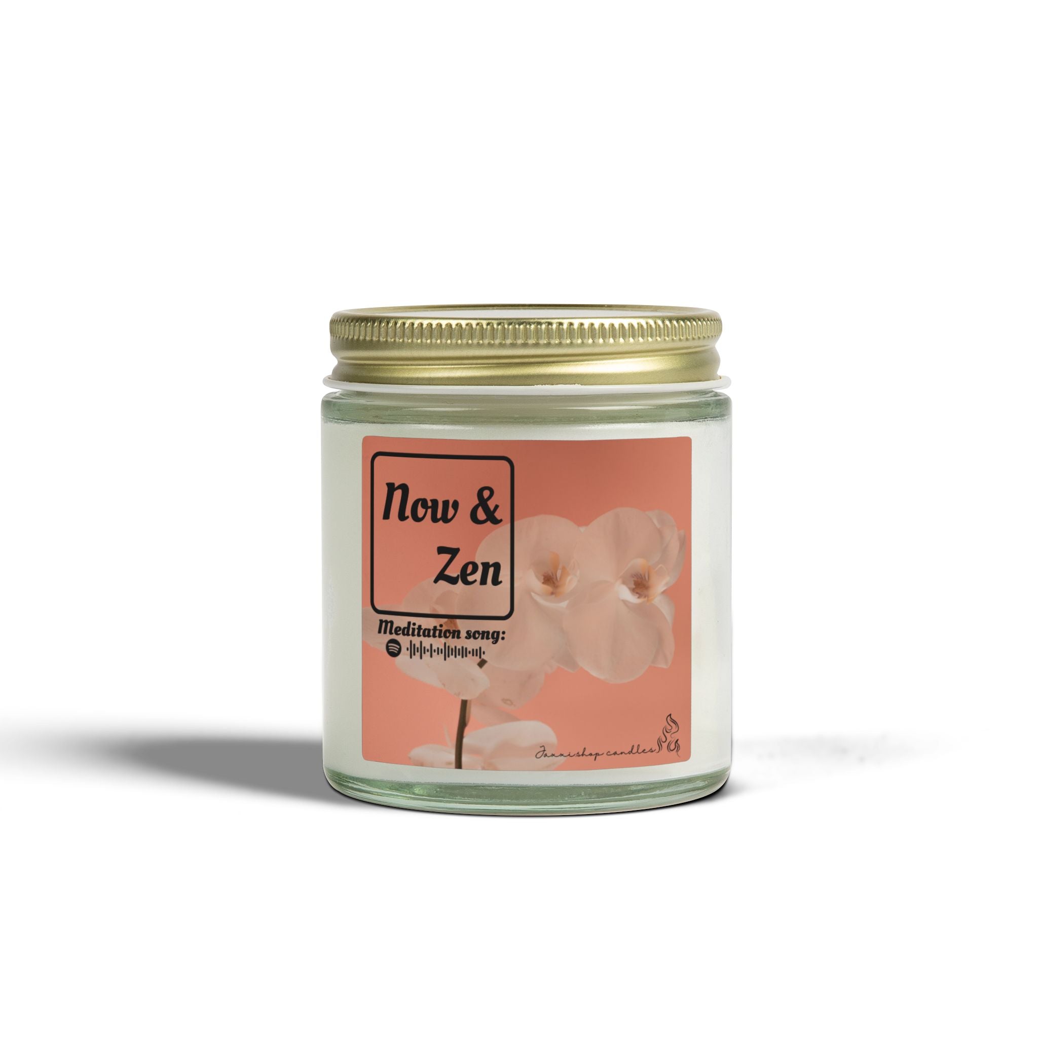 Meditation candle | Yoga decor | Coconut Apricot Wax