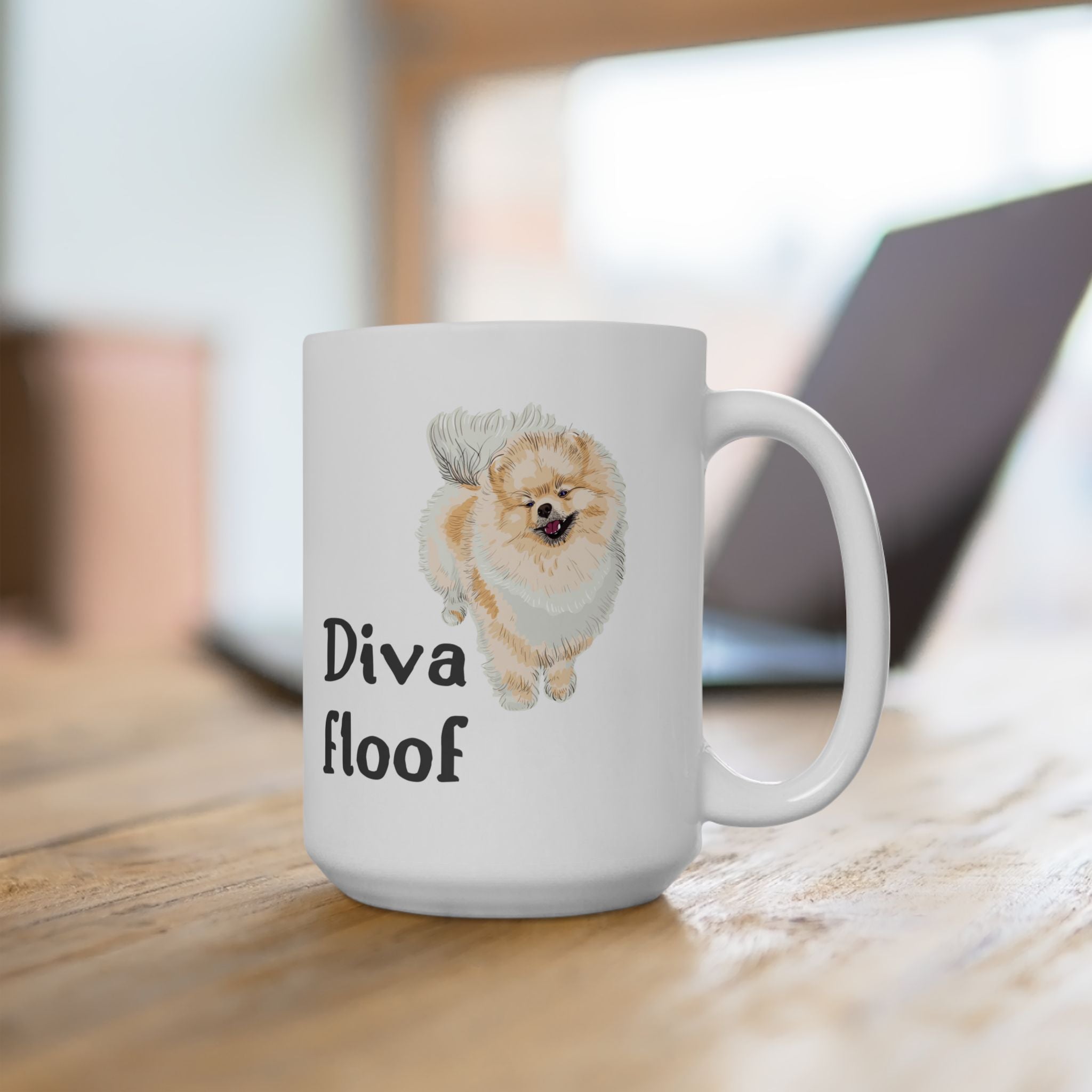 Pomeranian owner cup, Diva dog coffee mug, Dog lover gift