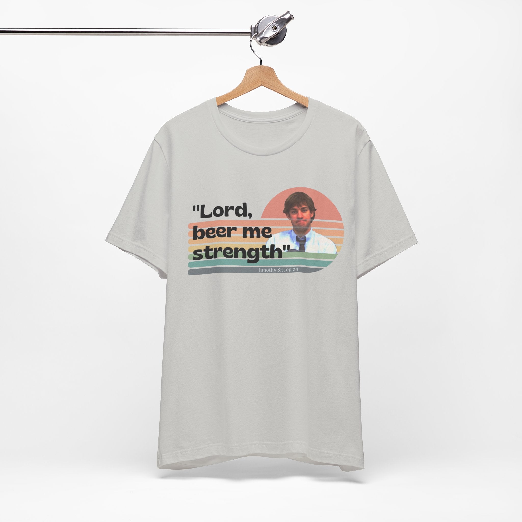 Jim Halpert "Beer me strength" quote tee - The Office funny tshirt - The Office fan gift