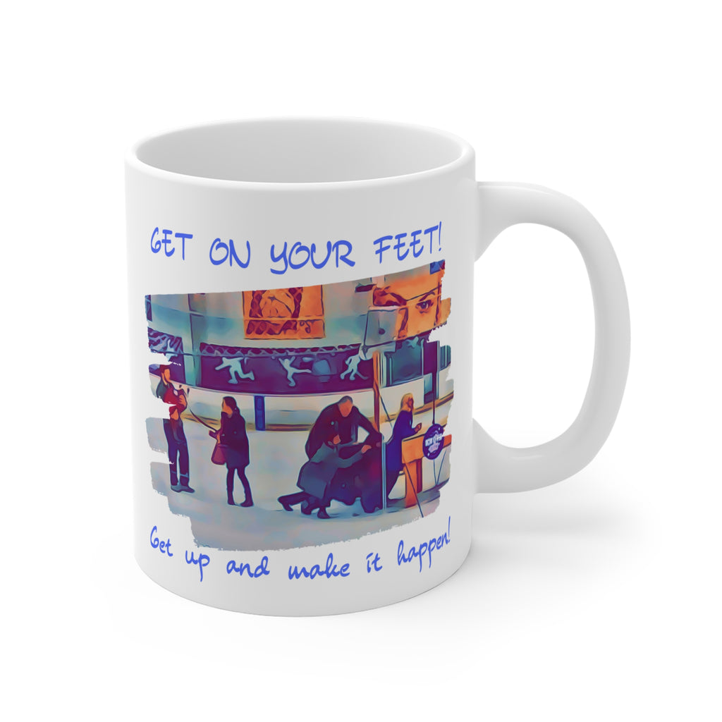 Parks and Rec mug | "Get on your feet" PnR mug