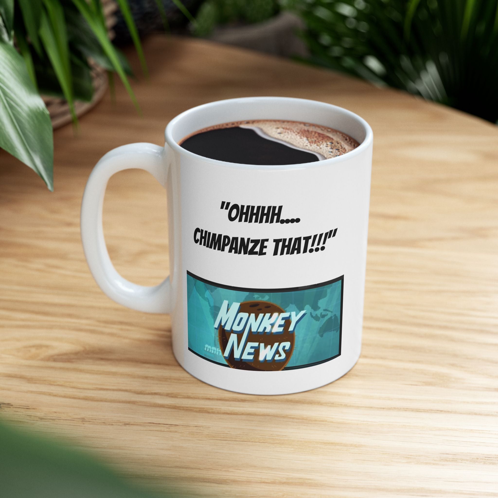 Funny Retro TV Comic Mug – "Money News" Karl Pilkington | Ricky Gervais mug (11oz/15oz)