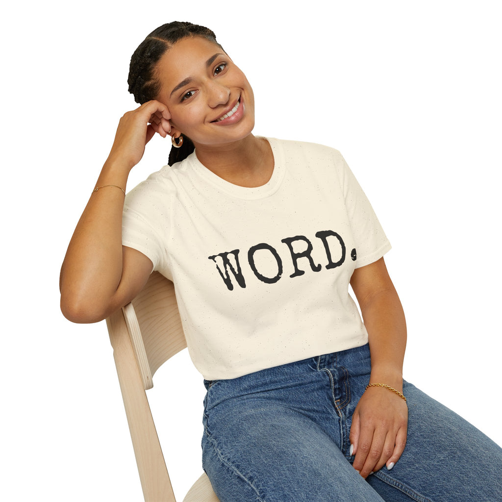 90's hip-hop slang tee, Word t-shirt, minimal old-school tee