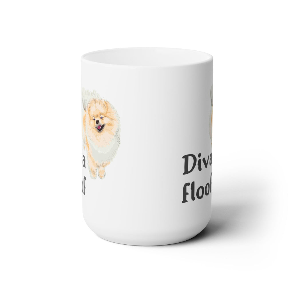 Pomeranian owner cup, Diva dog coffee mug, Dog lover gift