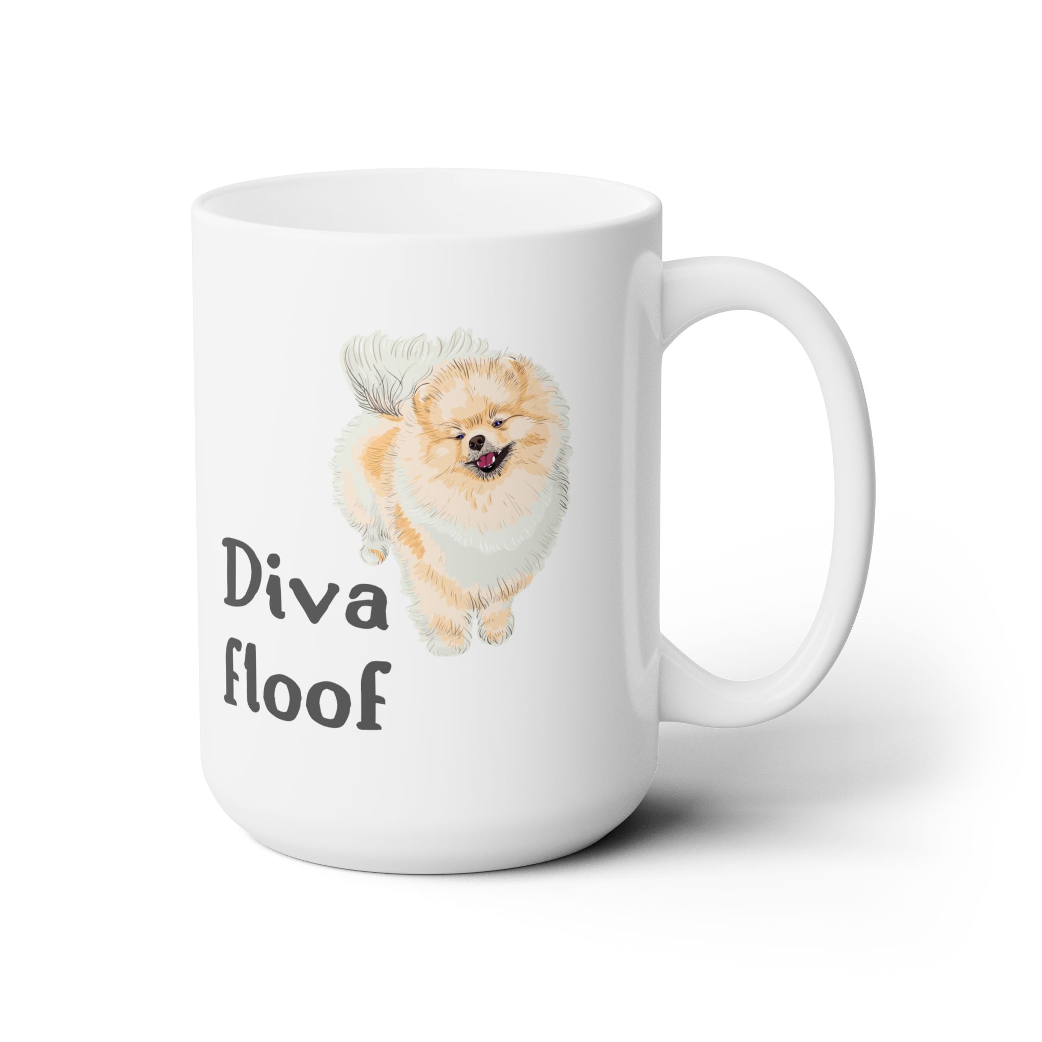 Pomeranian owner cup, Diva dog coffee mug, Dog lover gift