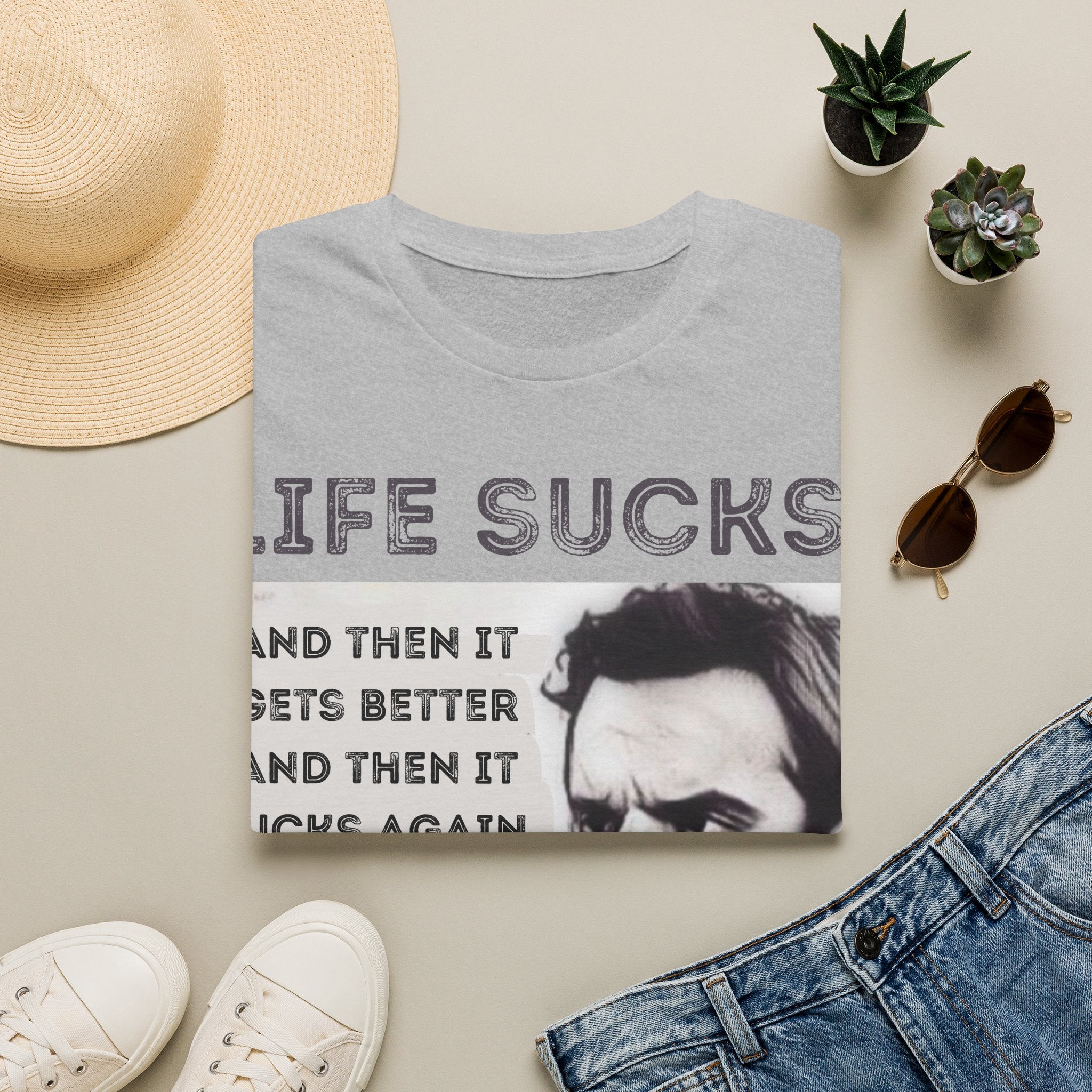 Nick Miller "Life sucks" t-shirt | New Girl fan gift