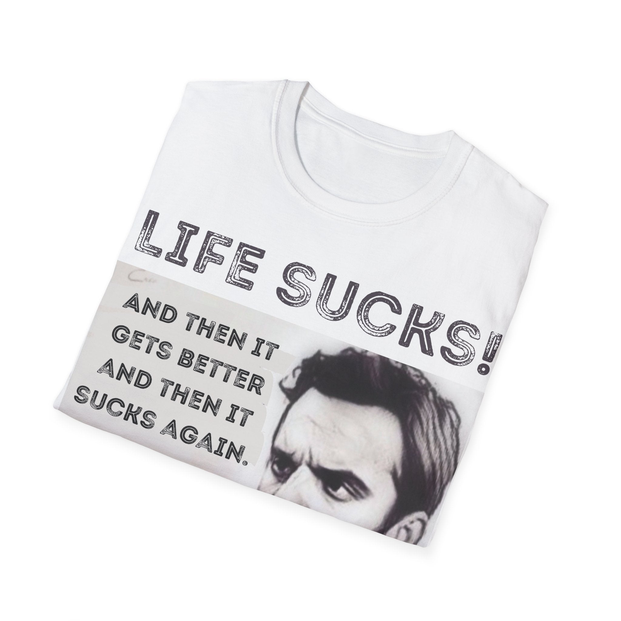 Nick Miller "Life sucks" t-shirt | New Girl fan gift