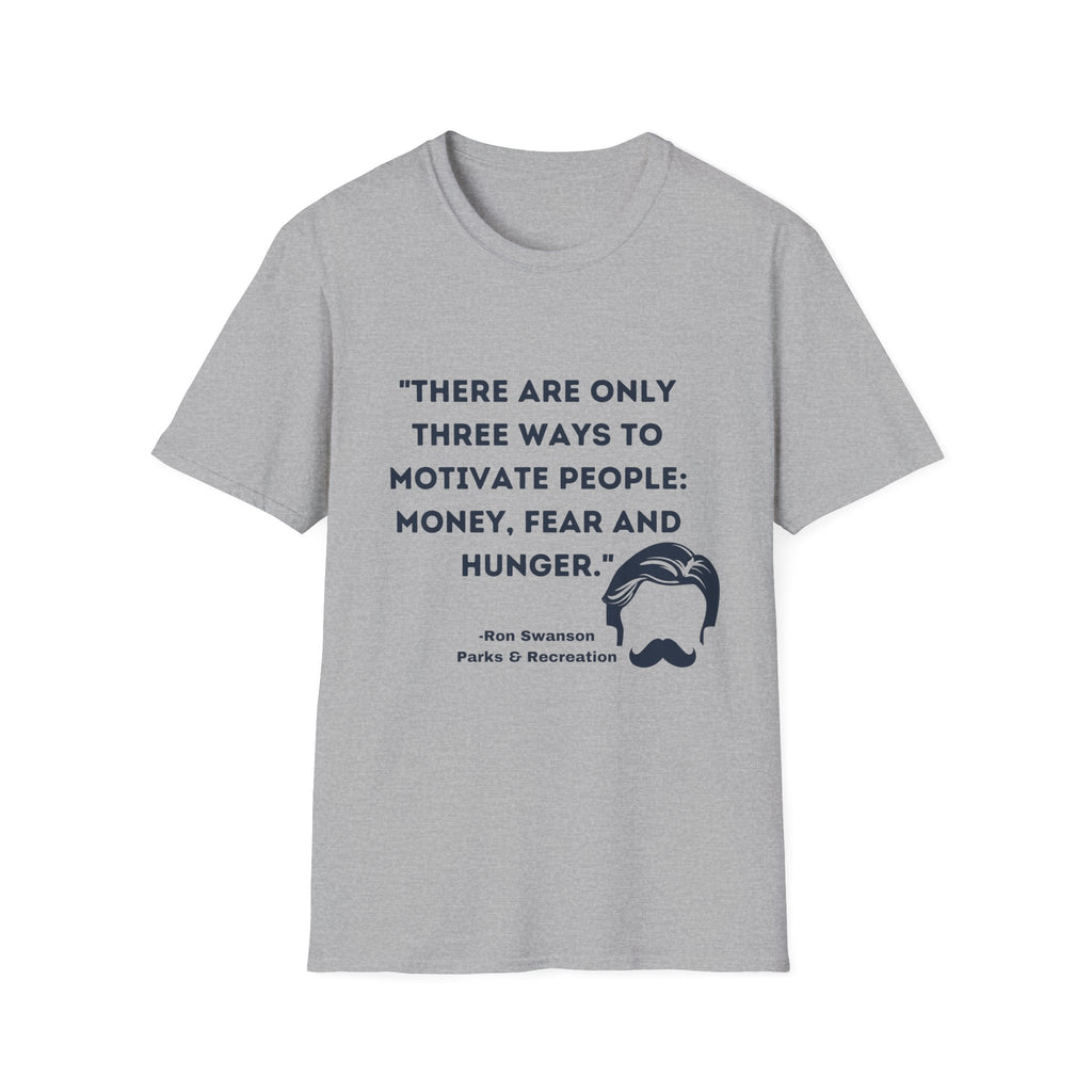 Ron Swanson "Motivation" quote tee | Parks and rec show