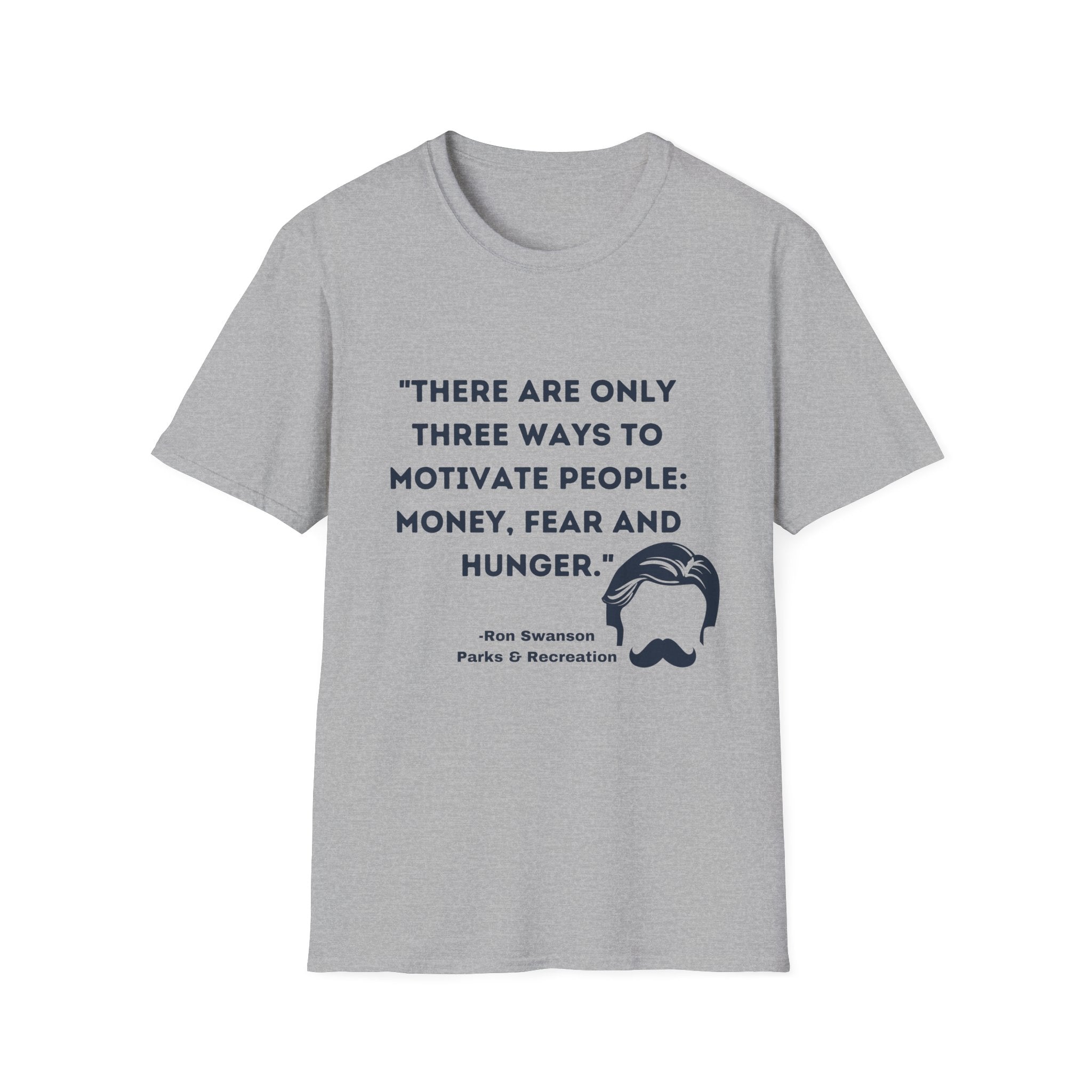 Ron Swanson "Motivation" quote tee | Parks and rec show