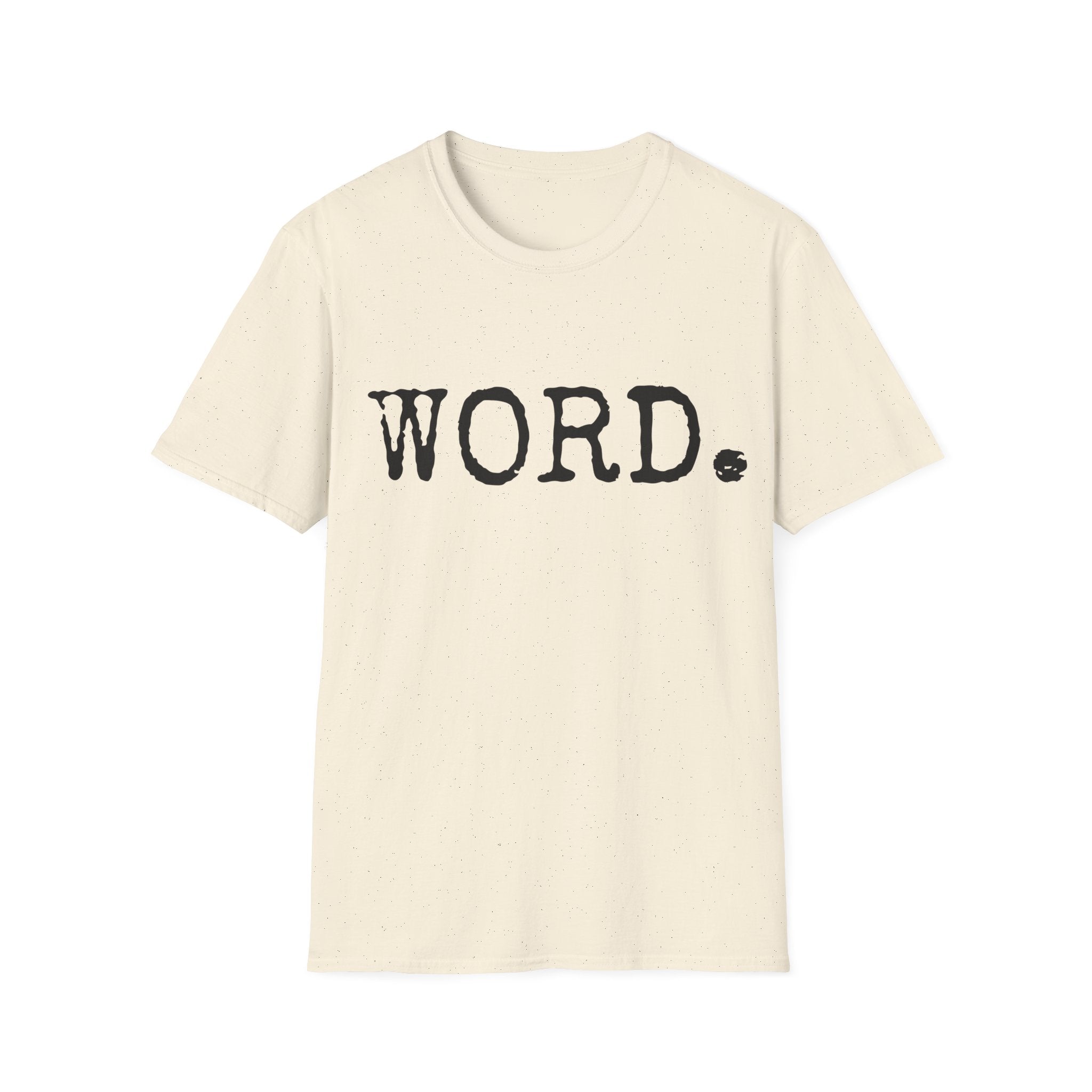90's hip-hop slang tee, Word t-shirt, minimal old-school tee