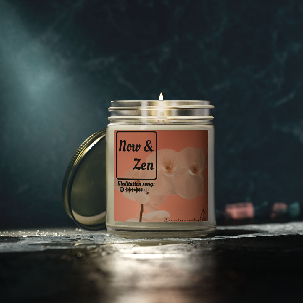 Meditation candle | Yoga decor | Coconut Apricot Wax