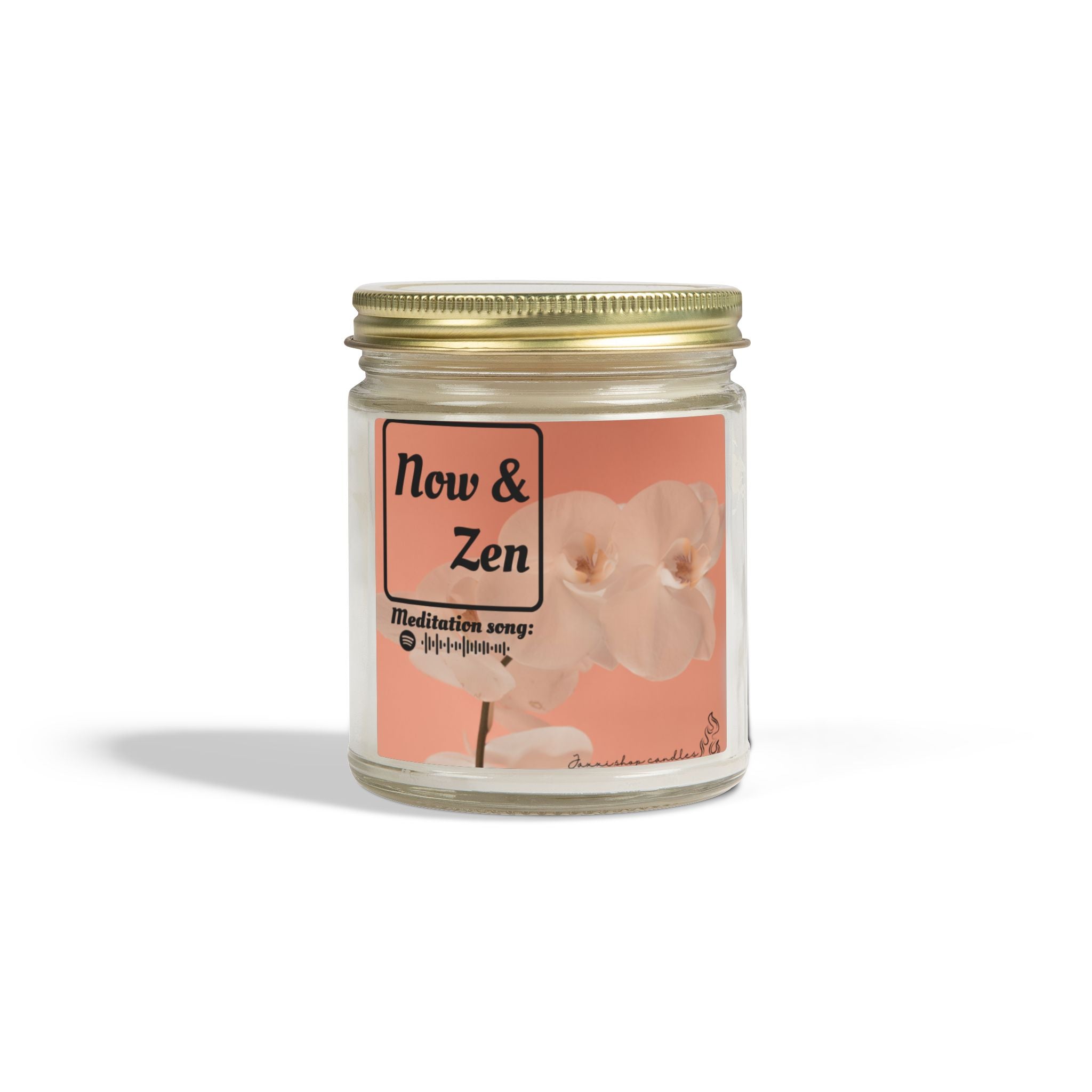 Meditation candle | Yoga decor | Coconut Apricot Wax