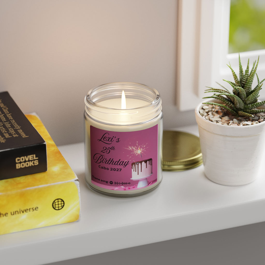 Customizable candle | Special events | Musical candle | Coconut Apricot Wax