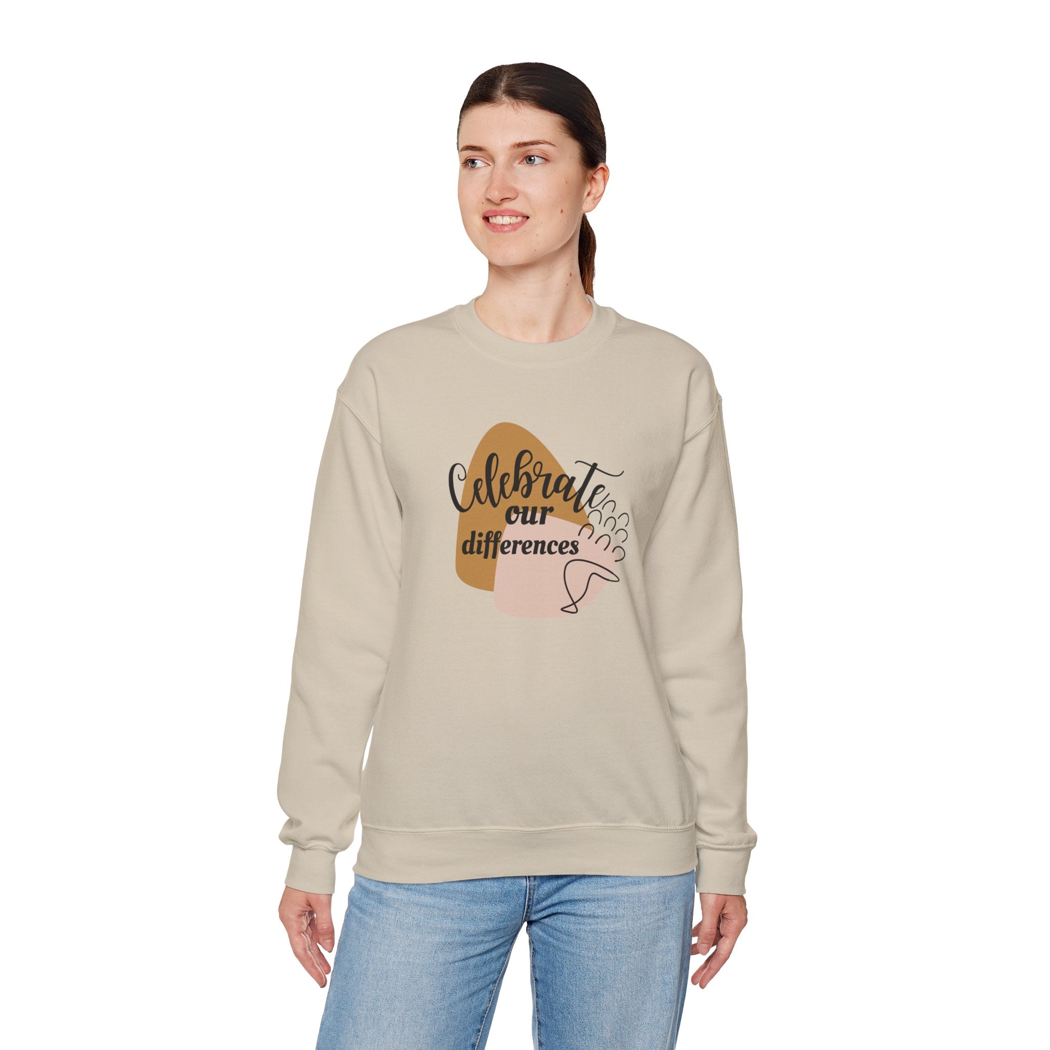 Autism awareness sweatshirt - Celebrate our differences quote - Autism Awareness gift