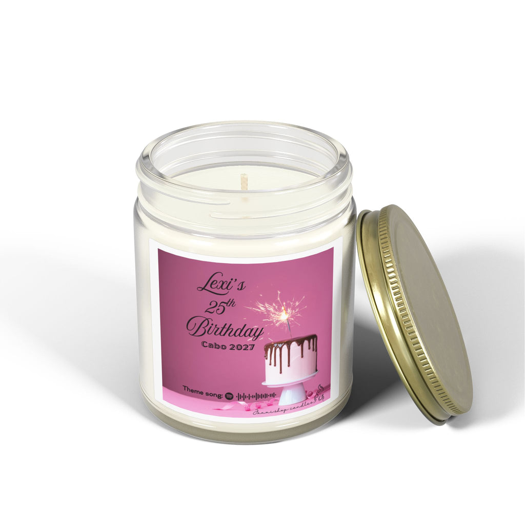 Customizable birthday candle | Birthday decor | Musical candle | Coconut Apricot Wax