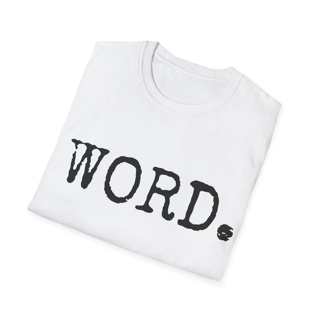 90's hip-hop slang tee, Word t-shirt, minimal old-school tee