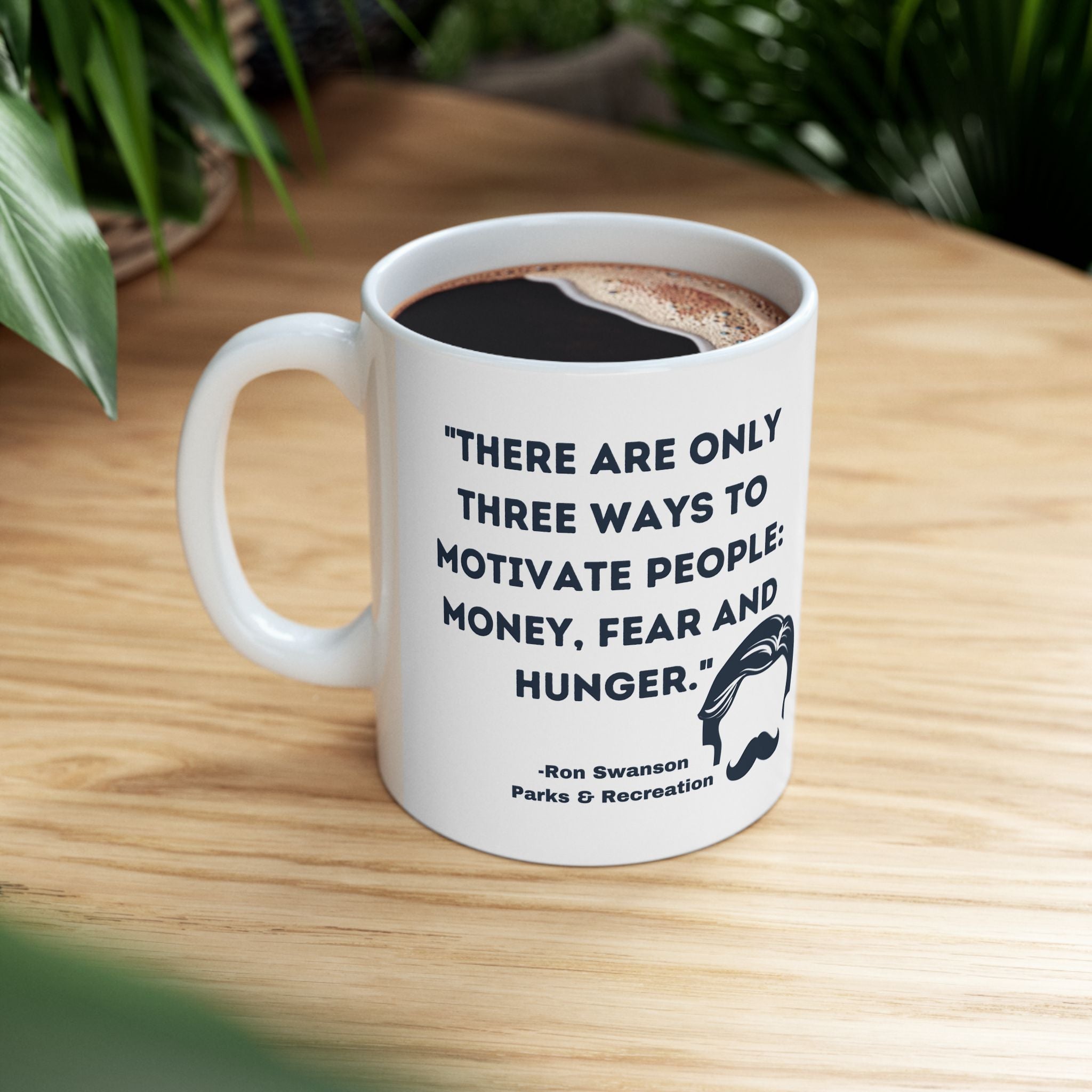 Ron Swanson mug- Ron Swanson fan birthday, Christmas gift