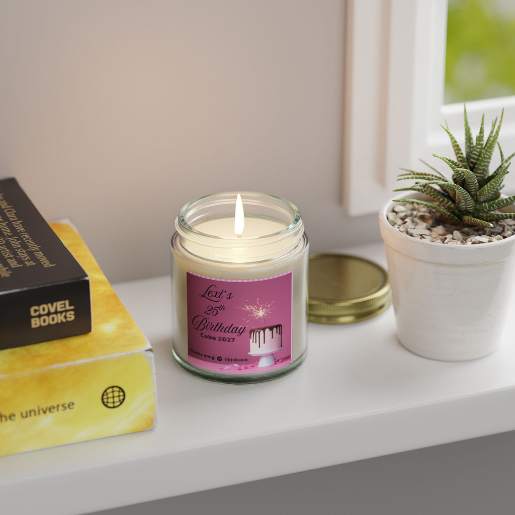 Customizable candle | Special events | Musical candle | Coconut Apricot Wax