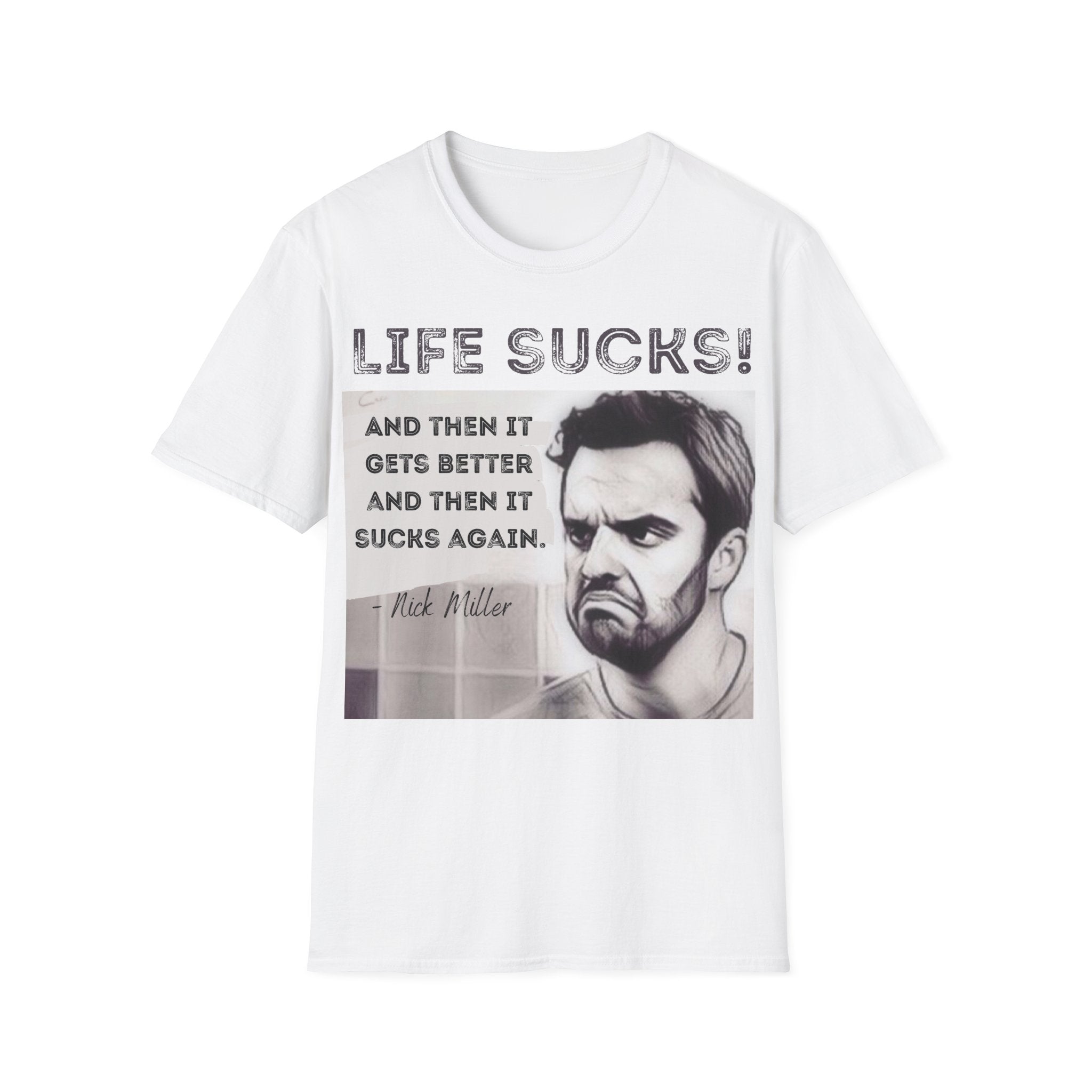 Nick Miller "Life sucks" t-shirt | New Girl fan gift