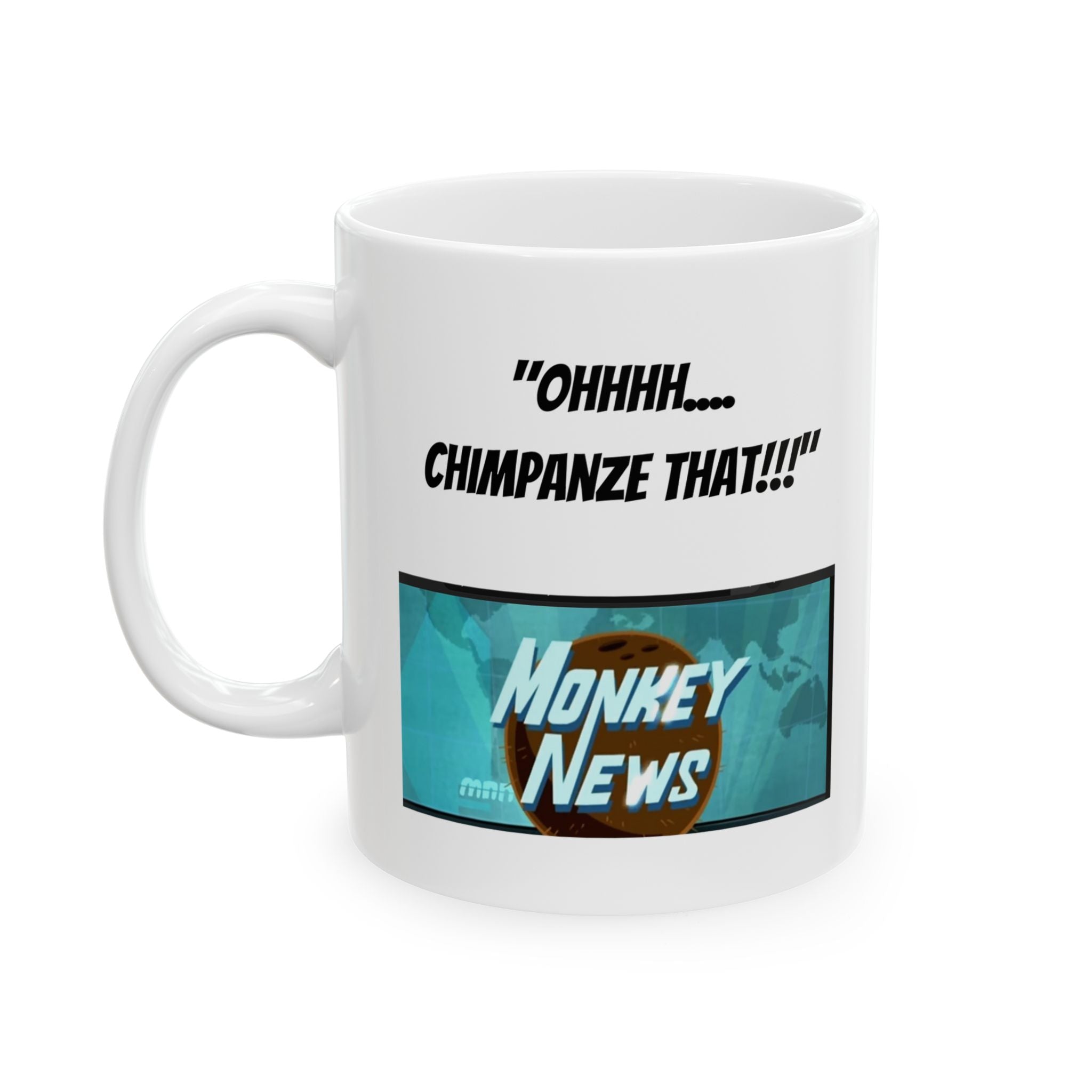 Funny Retro TV Comic Mug – "Money News" Karl Pilkington | Ricky Gervais mug (11oz/15oz)