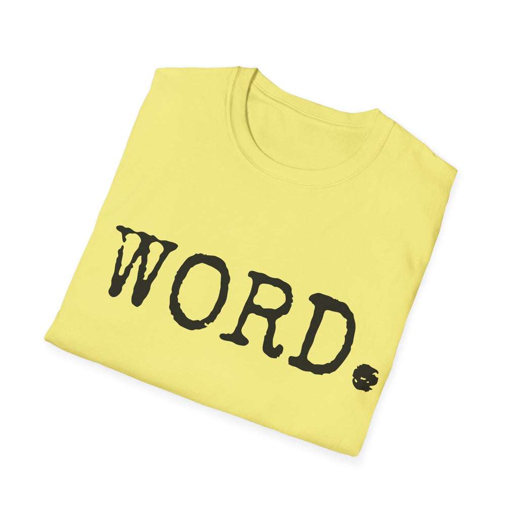 90's hip-hop slang tee, Word t-shirt, minimal old-school tee