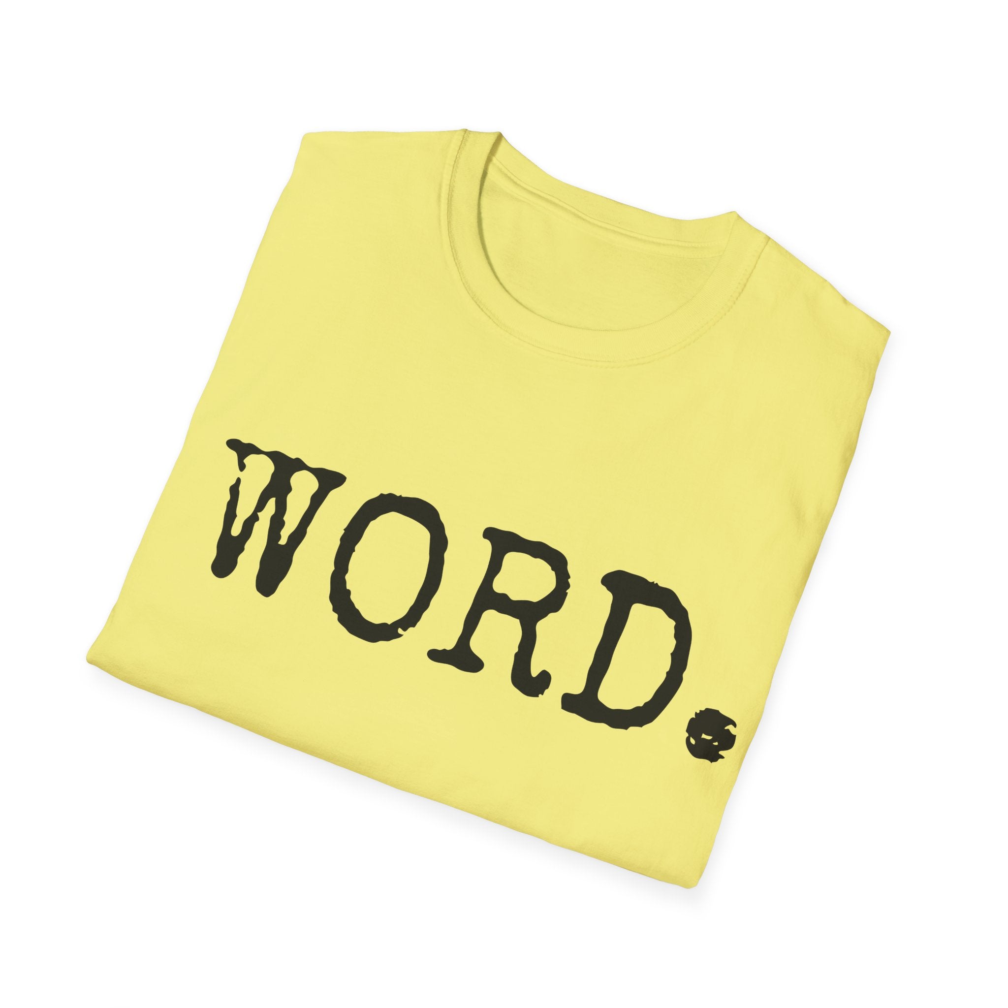 90's hip-hop slang tee, Word t-shirt, minimal old-school tee