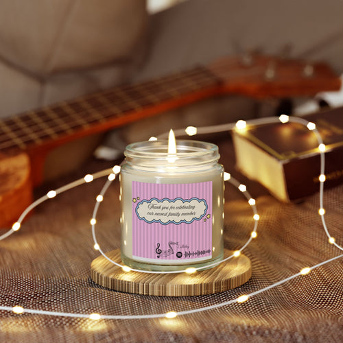 Baby shower customizable candle | Special events | Musical candle | Coconut Apricot Wax