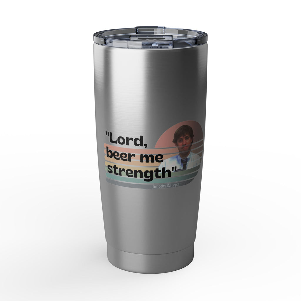 The Office "Beer me strength" tumbler / Jim Halpert quote /the Office fan birthday / The Office Christmas gift