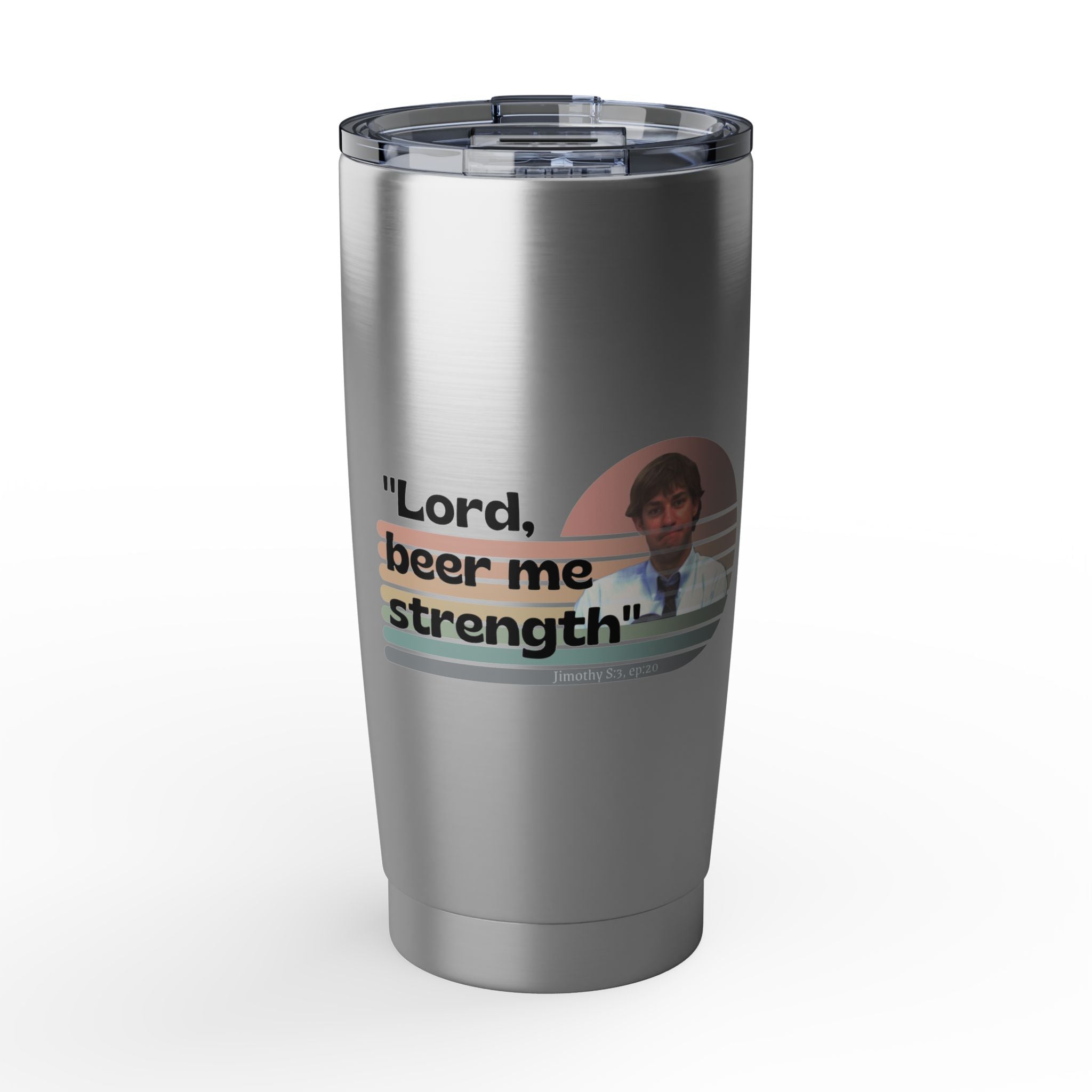 The Office "Beer me strength" tumbler / Jim Halpert quote /the Office fan birthday / The Office Christmas gift