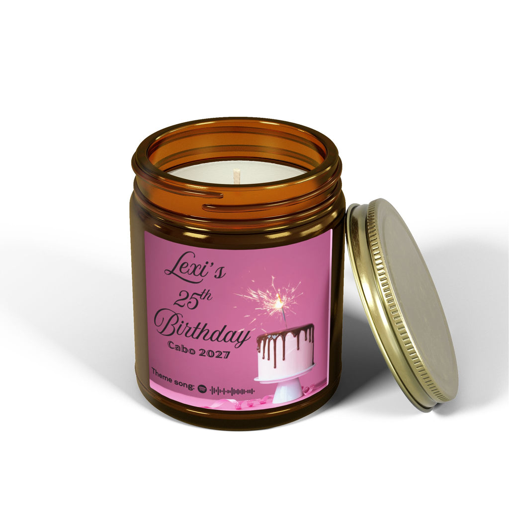 Customizable candle | Special events | Musical candle | Coconut Apricot Wax