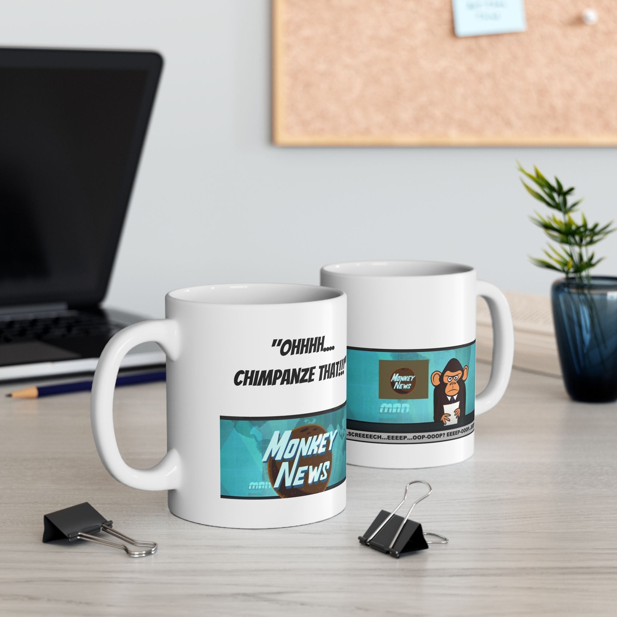 Funny Retro TV Comic Mug – "Money News" Karl Pilkington | Ricky Gervais mug (11oz/15oz)