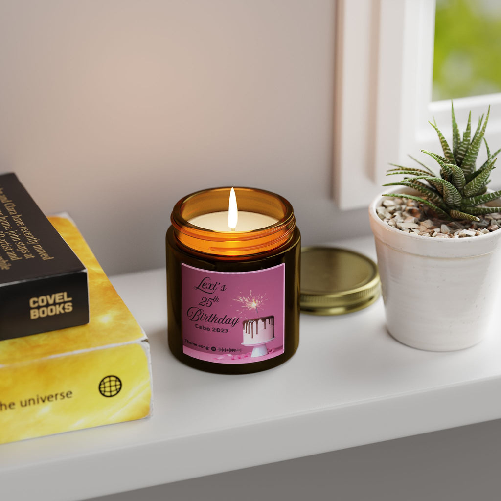Customizable candle | Special events | Musical candle | Coconut Apricot Wax