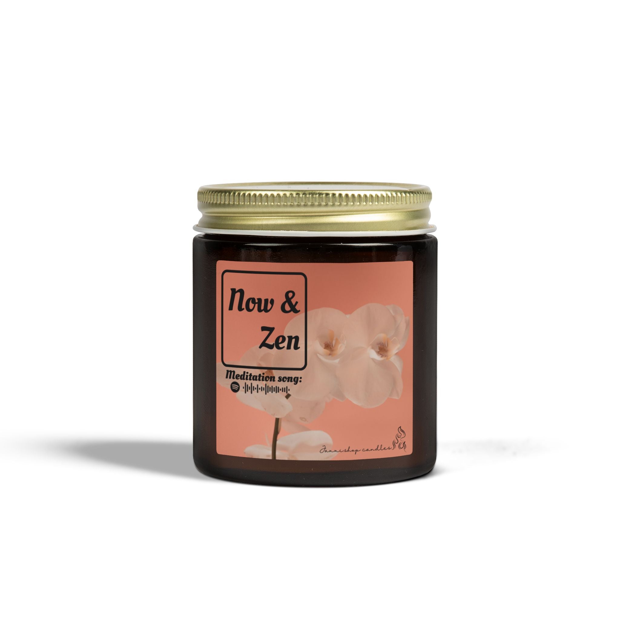 Meditation candle | Yoga decor | Coconut Apricot Wax