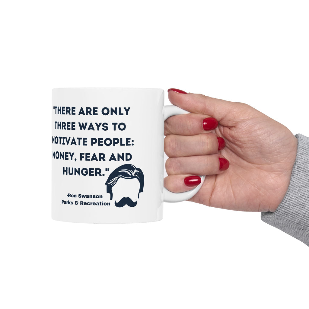 Ron Swanson mug- Ron Swanson fan birthday, Christmas gift