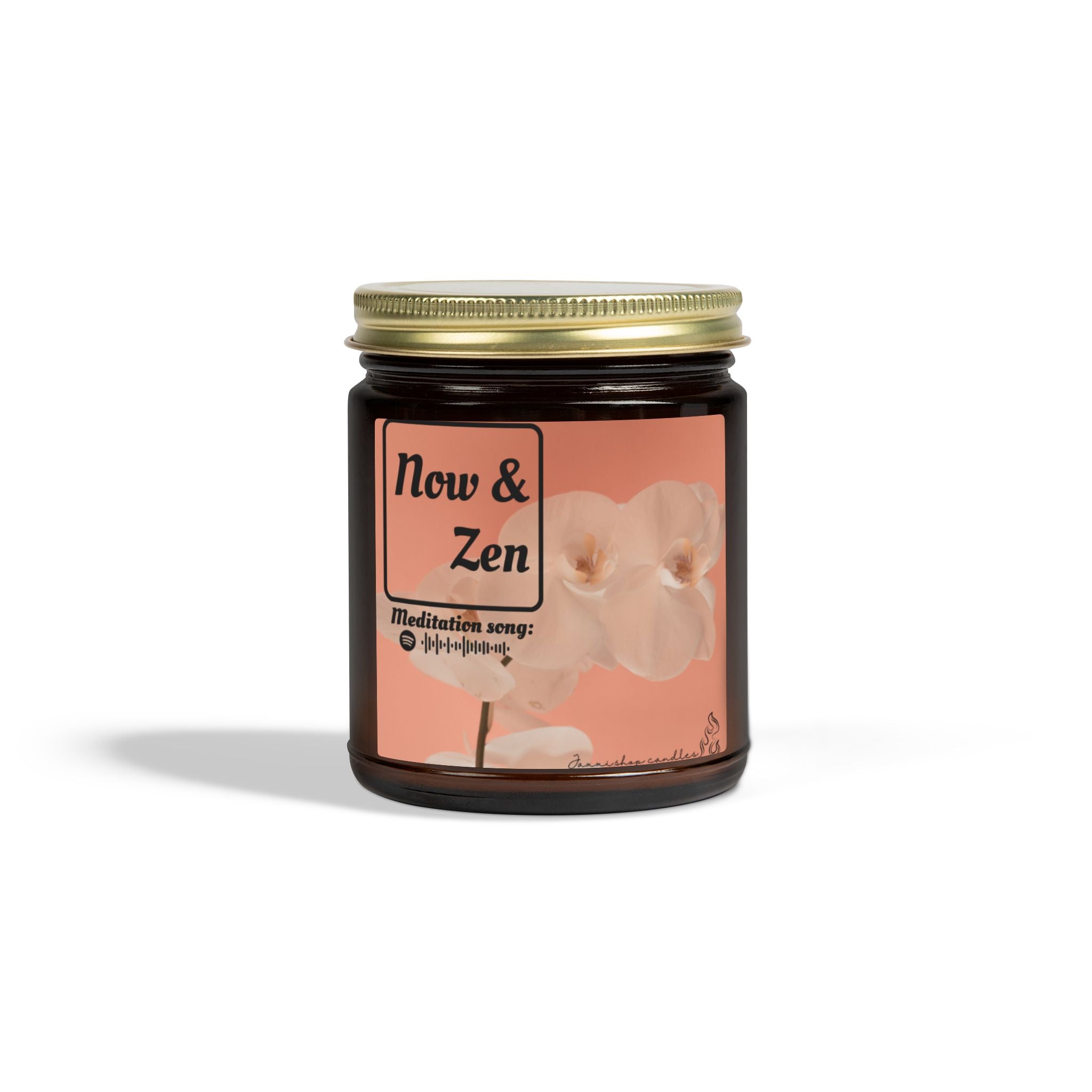 Meditation candle | Yoga decor | Coconut Apricot Wax