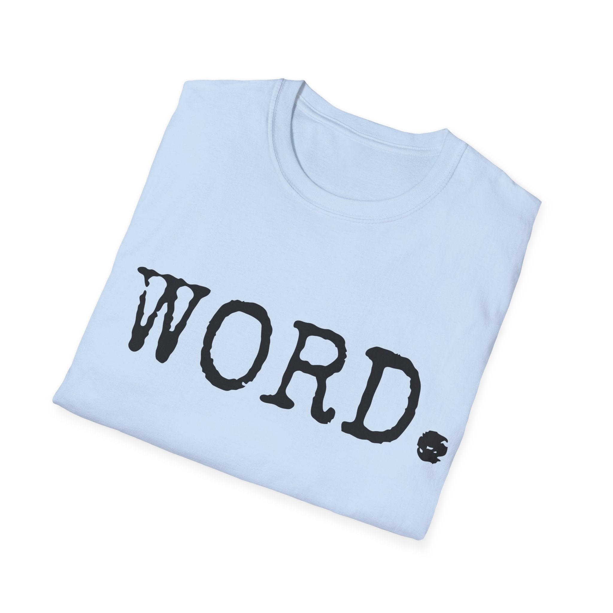 90's hip-hop slang tee, Word t-shirt, minimal old-school tee