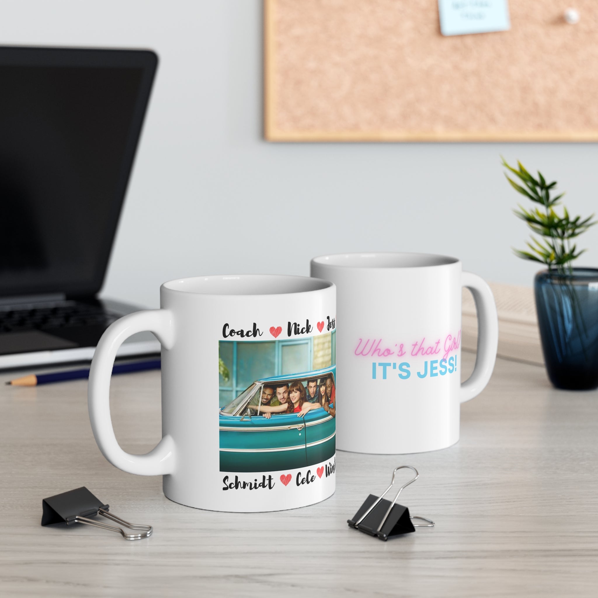 New Girl fan mug (11 oz) - New Girl show cast cup - Fan of New girl gift